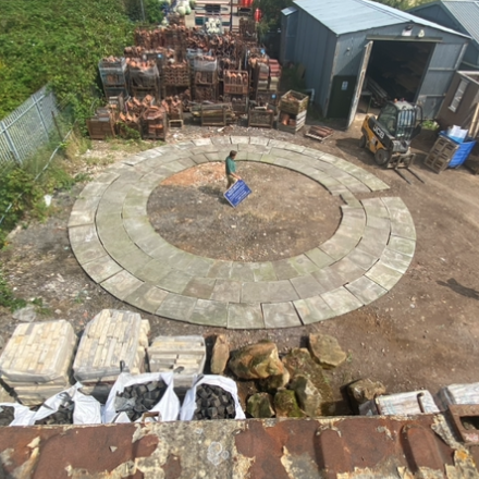20200813_134952000_iOS SQUARE 3 Reclaimed Yorkstone Circle/Pond Surround